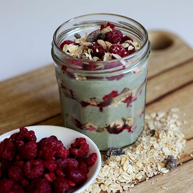 NuZest Green Yoghurt and Raspberry Parfait