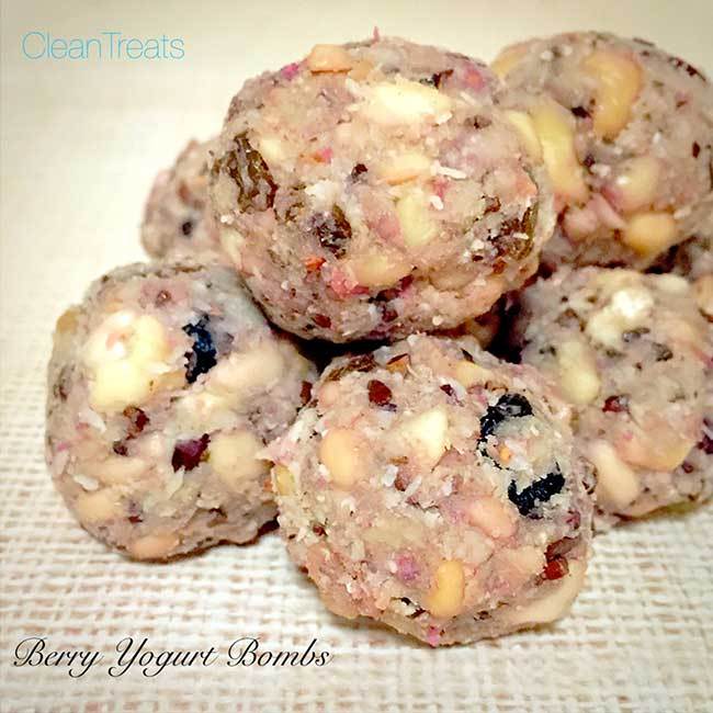 Berry Yoghurt Bombs