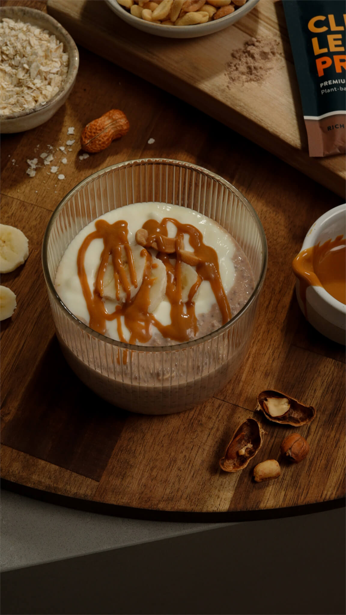 Choc Peanut Butter Overnight Oats - Nuzest AU