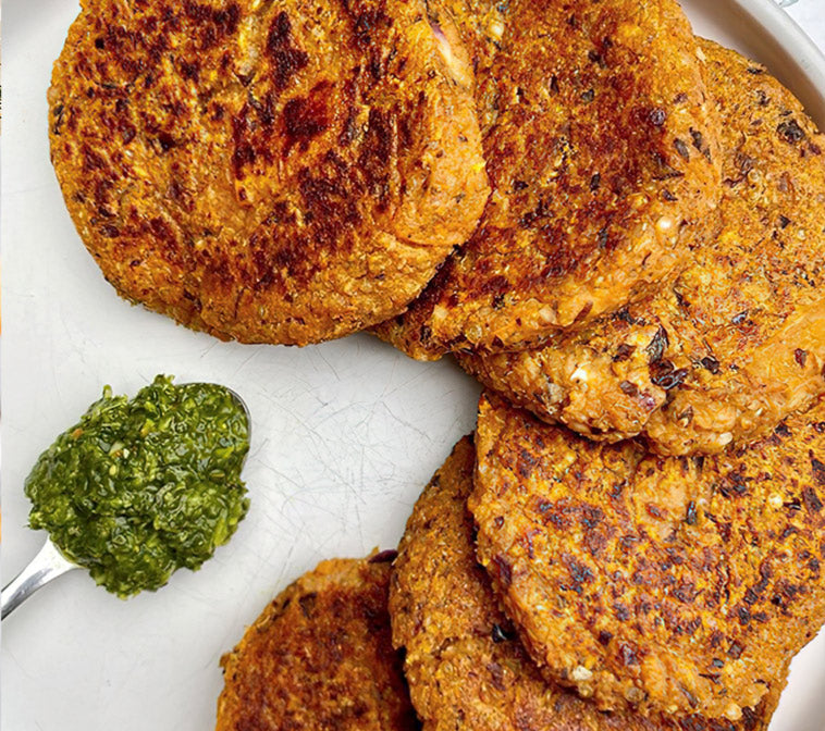 Sweet Potato, Black Bean & Quinoa Patties