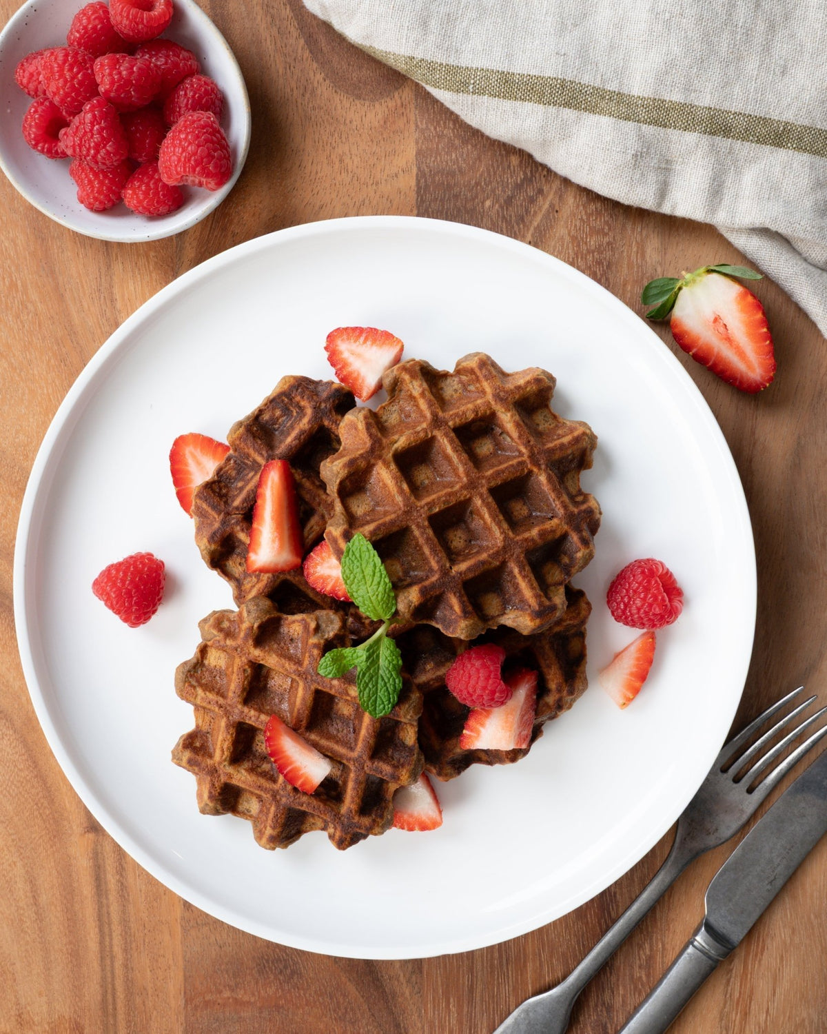 Sweet Potato Brownie Waffles - Nuzest AU