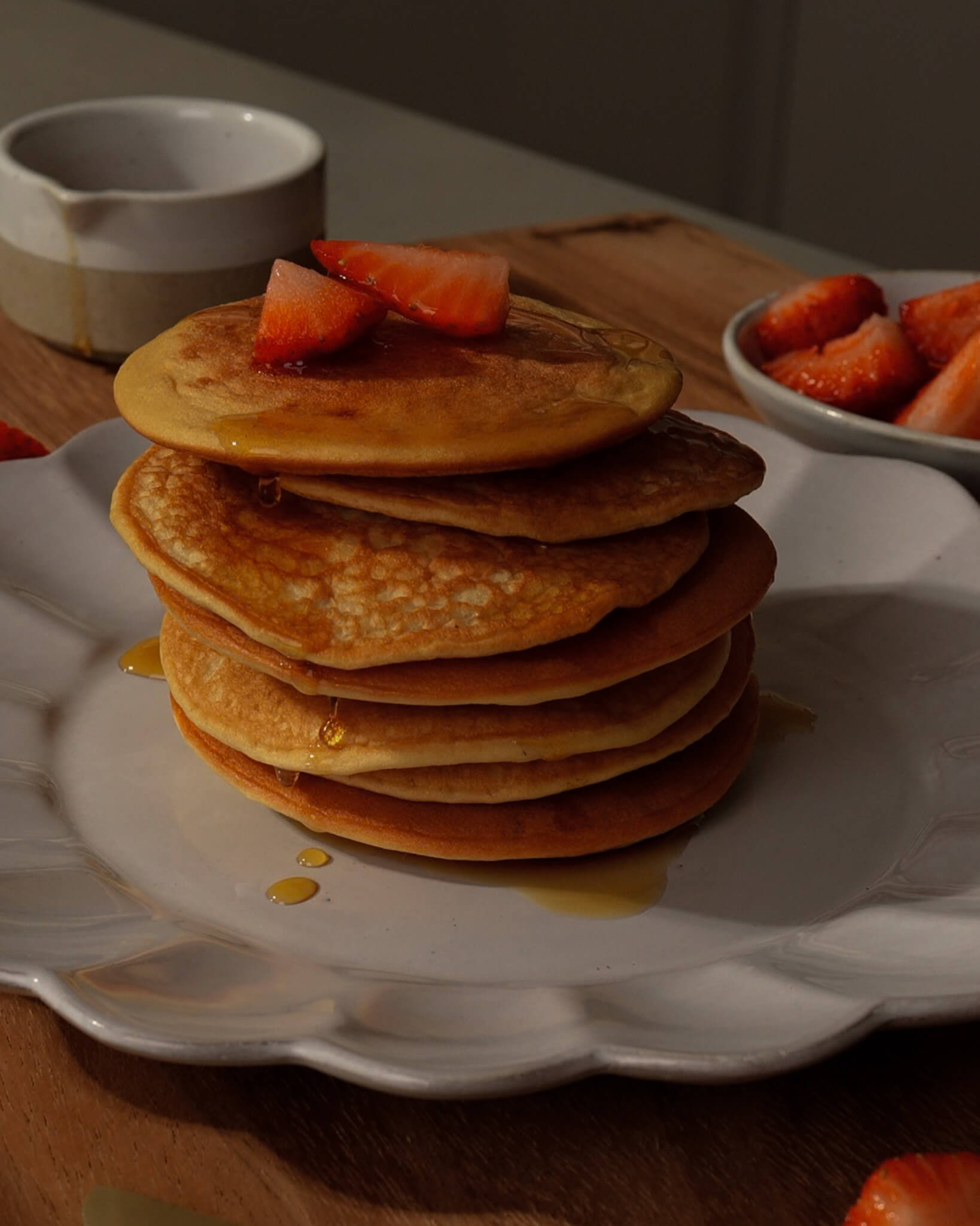 Fluffy Vanilla Protein Pancakes - Nuzest AU