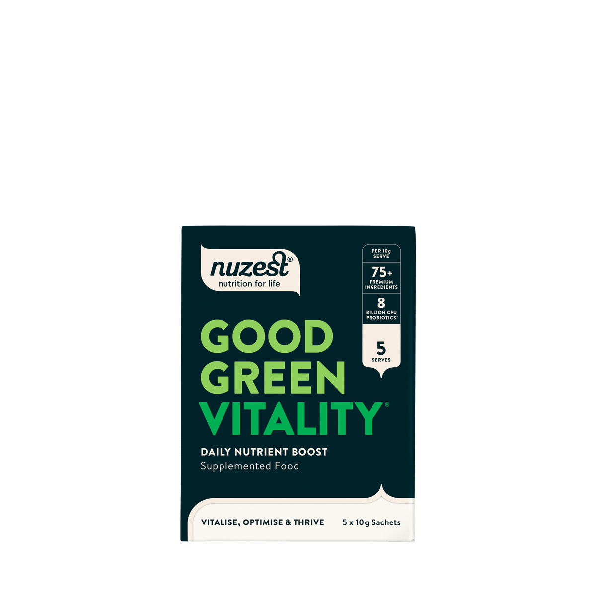 Nuzest - Good Green Vitality Single Serves - Box of 5 (5 Servings) 5