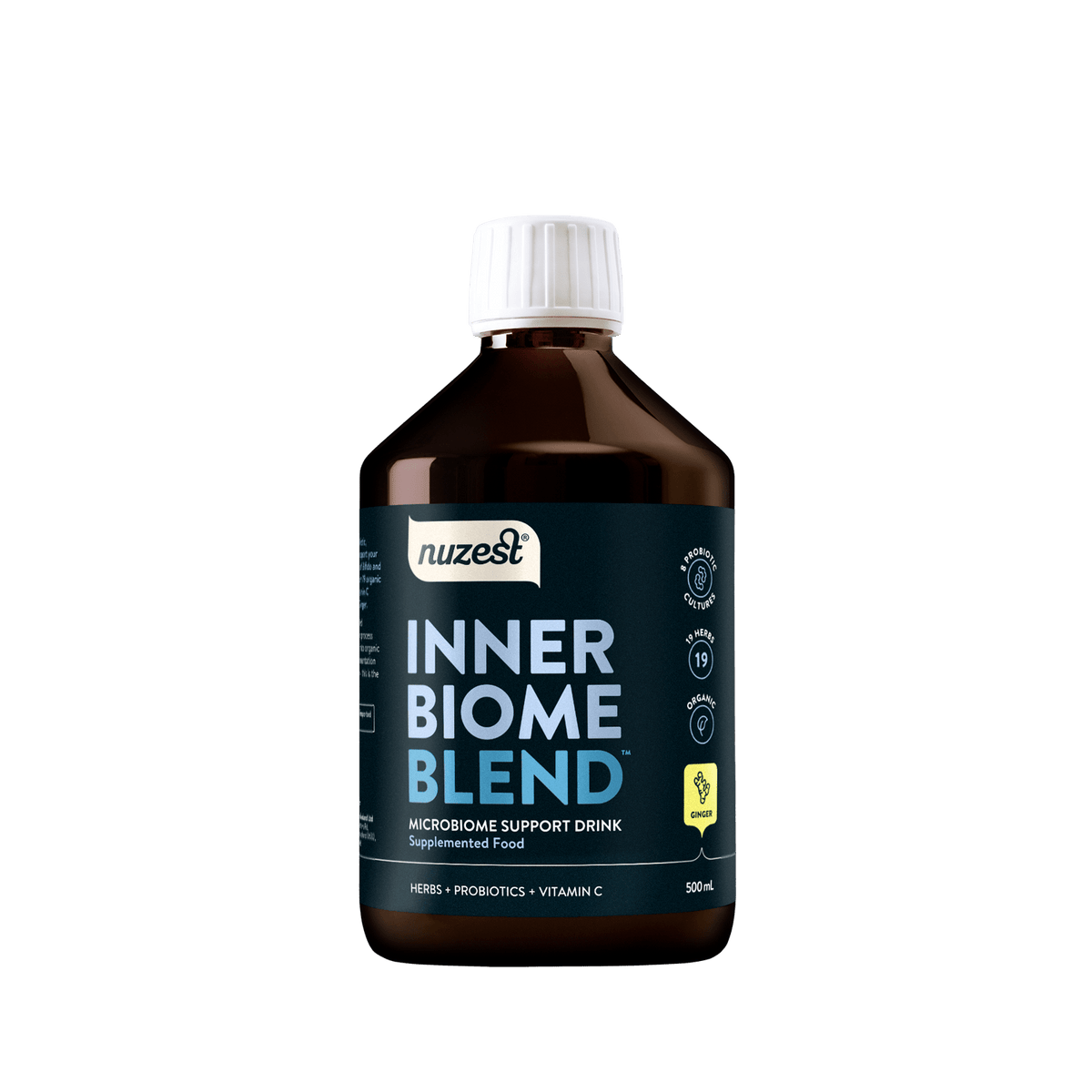 Nuzest - Inner Biome Blend - Ginger 500ml (20 serves) 1