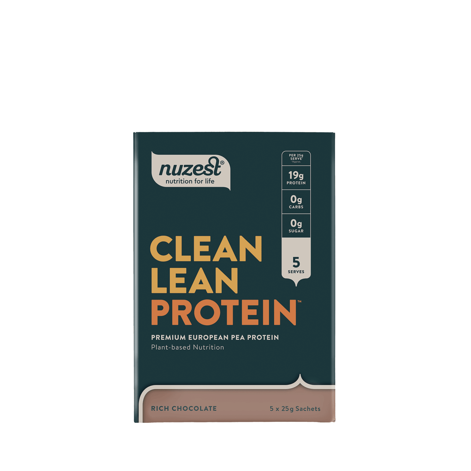 Nuzest - Clean Lean Protein - Rich Chocolate Box of 5 (5 Servings) 27